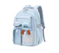 FANDARE Mochila Colegiala para Mujer Mochila de Ordenador con Banda para Maleta Funda Oculta Antirrobo Ligera Impermeable Gran Capacidad para Universidad viajes diarios Azul