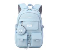 FANDARE Mochila con Monedero, Mochila Escolar Moderna para Secundaria & Bachillerato, Mochila versátil Diaria para Niñas & Niños 5-14 años - Uso Diario, Viajes, Campus Azul