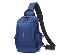 FANDARE Mochila Cruzada Hombre Bolsos Cruzados Mochila Bandolera Hombre Bolsa de Pecho Hombre Bandoleras Hombre Bolso de Mano Bolso de Hombro Crossbody Bag para Viajes Ciclismo Impermeable Azul