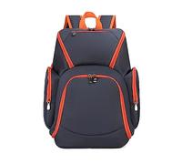 FANDARE Mochila de Baloncesto Bolsos Mochila Bolsos Bandolera para Zapatos Bolsas Escolares Mochilas Tipo Casual para fútbol, Baloncesto, Voleibol Mochila de Deporte Naranja Azul Oscuro