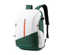 FANDARE Mochila de Baloncesto Tenis Bádminton Bolsas para Material Mujer Hombre Mochilas Tipo Casual Baloncesto Bolsas para Material Mochila Laptop Daypack con Compartimento para Zapatos Verde