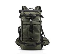 FANDARE Mochila de Senderismo Morral al Aire Libre Viaje Mochila para Ordenador 17 Pulgadas Portátil Las Mujeres Mochila Bolso Hombre Senderismo Alta Capacidad Impermeable Poliéster Verde
