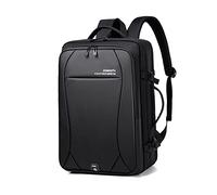 FANDARE Mochila de Viaje para Hombre y Mujer Mochila de Negocios con Puerto de Carga USB para Viajar con Correa para Equipaje Gran Capacidad Negro