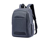 FANDARE Mochila de Viaje para Hombre y Mujer Mochila de Negocios Impermeable con Puerto de Carga USB Bolsa de Trabajo Grande y Ajustable para Portátil 15.6" Gris