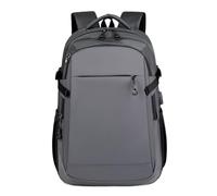 FANDARE Mochila de Viaje para Hombre y Mujer Mochila Grande Impermeable con Puerto USB Cargador para Portátil 15.6 Pulgadas Gris