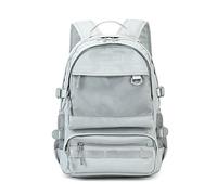 FANDARE Mochila de Viaje para Hombre y Mujer Mochila Impermeable con Bandas para Maleta y Soporte para Portátil de 15.6" Diseño de Malla Transpirable y Múltiples Bolsillos Gris