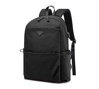 FANDARE Mochila de Viaje para Ordenador 15.6 Pulgadas, Bolsa de Trabajo Impermeable con Puerto de Carga USB, Gran Capacidad y Correa para Equipaje, para Negocios, Deporte y Viajes Negro