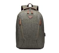 FANDARE Mochila de Viaje para Ordenador Portátil 12.9 Pulgadas 10L Mochila de Negocios con Puerto de Carga USB para Hombre y Mujer para Trabajo Deporte y Viaje Verde