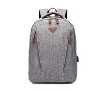 FANDARE Mochila de Viaje para Ordenador Portátil 12.9 Pulgadas 10L Mochila de Negocios con Puerto de Carga USB para Hombre y Mujer para Trabajo Deporte y Viaje Gris