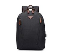 FANDARE Mochila de Viaje para Ordenador Portátil 12.9 Pulgadas 10L Mochila de Negocios con Puerto de Carga USB para Hombre y Mujer para Trabajo Deporte y Viaje Negro