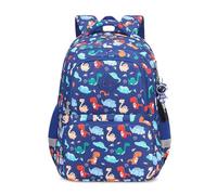 FANDARE Mochila Dinosaurio Niño Mochilas Infantiles Mochila Escolar con Tiras Reflectantes Adolescentes Mochila Instituto para Niñas Mochilas Instituto Mochilas Tipo Casual Azul