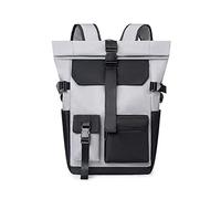FANDARE Mochila Enrollable Ultraligera Mochila Escolar para 15.6 Pulgadas Portátil Mochila Bolsas Escolares para Escolar Universidad Trabajo Multiusos Mochilas Gris Claro