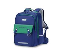 FANDARE Mochila Escolar Infantil Impermeable para Niños y Niñas de Primaria con Correa de Pecho Ajustable y Correa de Cintura Extraíble Gran Capacidad con Múltiples Compartimentos Azul