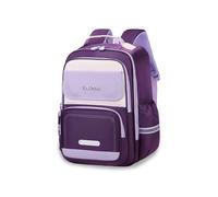 FANDARE Mochila Escolar Múltiples Compartimentos para Niños y Niñas Mochila Escolar Ergonómica Impermeable Gran Capacidad Ligera con Múltiples Compartimentos Morado