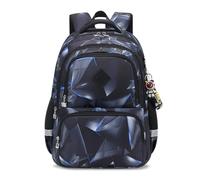 FANDARE Mochila Impreso geométrico Niño Mochilas Infantiles Mochila Escolar con Tiras Reflectantes Adolescentes Mochila Instituto para Niñas Mochilas Instituto Mochilas Tipo Casual Rosa