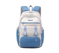 FANDARE Mochila Instituto Mochila Escolar Adolescente Mochilas Escolares Mochilas Infantil Mochilas Tipo Casual Niñas Mochilas Escolares para Estudiante Viaje Mochila Escolar Gris Azul