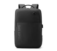 FANDARE Mochila Laptop Bolso de Mano Mochila Mochila de Viaje Multiusos Bolso de Hombro Hombre Mujer PU Film Mochila con USB Bolsos para Negocio Trabajo Diario Viaje Impermeable Negro