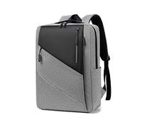FANDARE Mochila Laptop Mochila Negocio Hombre Mujer Multiusos Mochilas Universidad con Puerto USB Mochila Portatil Empalme Multicolor Bolsas Escolares Mochila Trabajo Diario Viaje Escolares Gris