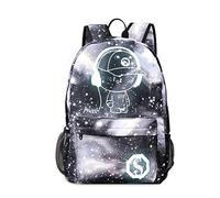 FANDARE Mochila Luminoso Bolsa de Escuela Unisexo Mochilas Tipo Casual Bolsos de Mujer Hombre Bolsa de Viaje Niña Niño School Bag Adolescente Knapsack con USB Daypack Impermeable Poliéster Gris B