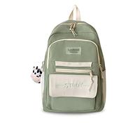 FANDARE Mochila Mujer 15.6 Pulgadas Impermeable Mochila de Viaje Trabajo con Compartimento Ordenador Portátil Múltiples Bolsillos de Organización Diseño en Colores Dulces Verde