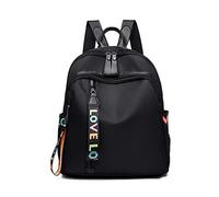 FANDARE Mochila Negro para Mujer, Mochila Mujer Casual, Mochila Ligera Impermeable para Universidad o Instituto, Mochila de Día para Viaje, Trabajo y Estudio Negro