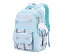 FANDARE Mochila Niño Mochilas Infantiles Mochila Escolar con Tiras Reflectantes Adolescentes De Vuelta a la Escuela Mochila Mochila Instituto para Niñas Mochilas Instituto Mochilas Tipo Casual Azul
