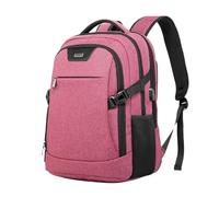 FANDARE Mochila Ordenador Mochila Hombre Mochila Portatil Mochila Impermeable con Puerto de Carga USB Bolsos Bandolera Backpack para Negocio Trabajo Diario Viaje Escolares MochilaRosa