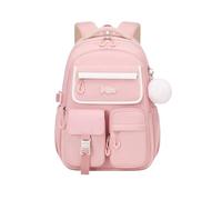 FANDARE Mochila Oxford para Niña Mochila Escolar Ligera y Bonita Impermeable con Múltiples Compartimentos Gran Capacidad Mochila para Colegio Viajes o Uso Diario Rosa