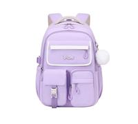 FANDARE Mochila Oxford para Niña Mochila Escolar Ligera y Bonita Impermeable con Múltiples Compartimentos Gran Capacidad Mochila para Colegio Viajes o Uso Diario Morado