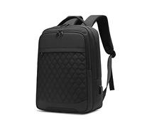 FANDARE Mochila para Hombre Impermeable con Bandolera para Maleta y Puerto de Carga USB Mochila de Viaje y Trabajo Compartimento para Portátil de 15.6 Pulgadas Negro