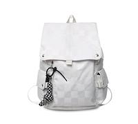FANDARE Mochila para Portátil de 15.6 Pulgadas Mochila de Viaje Impermeable para Hombre y Mujer Estilo Minimalista para Trabajo Universitario y Deporte Blanco