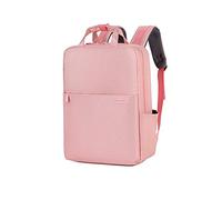 FANDARE Mochila para Portátil Unisexo Negocios Mochila con Puerto USB Backpack Colegio Viajes Trabajos Mochila para 15.6 Inch Portátil Impermeable Poliéster Rosa