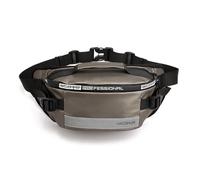 FANDARE Mochila Pecho Unisex para Viaje y Diario Bandolera Cintura Hombre Mujer Bolsa Deportiva con Bandas Reflectantes Impermeable Multibolsillos Gran Capacidad Caqui