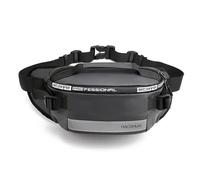 FANDARE Mochila Pecho Unisex para Viaje y Diario Bandolera Cintura Hombre Mujer Bolsa Deportiva con Bandas Reflectantes Impermeable Multibolsillos Gran Capacidad Gris