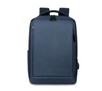 FANDARE Mochila Portátil Hombre 15.6 Pulgadas USB Impermeable Correa Equipaje Mochila Negocios Viaje Mochila Ordenador Compartimento Acolchado Ventilación Panal Azul