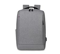 FANDARE Mochila Portátil Hombre 15.6 Pulgadas USB Impermeable Correa Equipaje Mochila Negocios Viaje Mochila Ordenador Compartimento Acolchado Ventilación Panal Gris Claro
