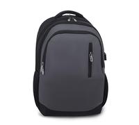 FANDARE Mochila Portátil Impermeable de 15.6 Pulgadas para Hombre y Mujer Mochila de Viaje con Puerto de Carga USB Correa para Maleta Gris Oscuro