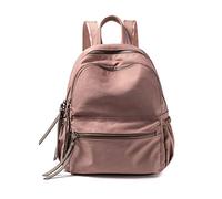 FANDARE Mochila Portátil Mujer, Ligera e Impermeable para Portátiles de 14 Pulgadas, Gran Capacidad, Mochila de Viaje Minimalista para Trabajo, Universidad Rosa L