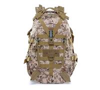 FANDARE Mochila Tácticas Militar 25L Molle Mochila de Asalto del ejército Mochila Bolsa Bug out Mochila de Senderismo para Acampar para Gimnasio Senderismo Acampada con Multiples Bolsillos