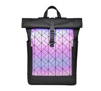 FANDARE Mochila Unisex de Moda Gran Capacidad y Tapa Enrollable Impermeable Espalda Transpirable para Viaje Trabajo Gimnasio Colorido