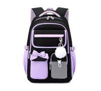 FANDARE Mochila Universitaria Mujer Ligera y Transpirable con Diseño de Malla Mochila Portátil 15.6 Pulgadas Antirrobo Correas S acolchadas con Hebilla Pecho para Colegio Viaje Morado