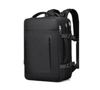 FANDARE Mochila Viaje Expandible 24-42L Equipaje de Mano Bolsa de Viaje para Mujer Hombre Laptop Bolso de Mano con USB Bolsa de Mano Mochila Viaje Cabina Avion Bolsos para Negocio Trabajo Negro