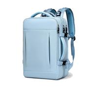 FANDARE Mochila Viaje Expandible 24-42L Equipaje de Mano Bolsa de Viaje para Mujer Hombre Laptop Bolso de Mano con USB Bolsa de Mano Mochila Viaje Cabina Avion Bolsos para Negocio Trabajo Azul