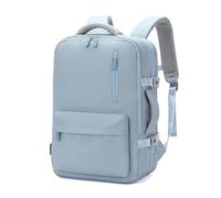 FANDARE Mochila Viaje Expandible 30-40L Laptop Bolso de Mano Mochila Mochila Viaje Cabina Avion Mochila de Viaje Hombre Mujer Mochila con USB Bolsos para Negocio Trabajo Impermeable Mochila Azul