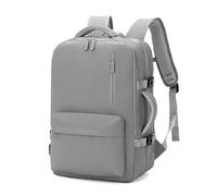 FANDARE Mochila Viaje Expandible 30-40L Laptop Bolso de Mano Mochila Mochila Viaje Cabina Avion Mochila de Viaje Hombre Mujer Mochila con USB Bolsos para Negocio Trabajo Impermeable Mochila Gris