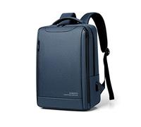 FANDARE Mochila Viaje Hombre Mochila de Trabajo Impermeable con Puerto USB Gran Capacidad Correa para Equipaje Diseño Moderno para Viajes y Oficina Azul