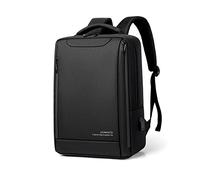 FANDARE Mochila Viaje Hombre Mochila de Trabajo Impermeable con Puerto USB Gran Capacidad Correa para Equipaje Diseño Moderno para Viajes y Oficina Negro A