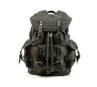 FANDARE Mochila Vintage Unisex para Hombre y Mujer Mochila de Viaje Grande con Compartimento para Portátil de 15.6 Pulgadas Gris Oscuro