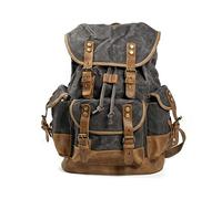 FANDARE Mochila Vintage Unisex para Hombre y Mujer Mochila de Viaje Grande con Compartimento para Portátil de 15.6 Pulgadas Gris B