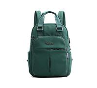 FANDARE Mochilas Casual Casual Bolso Bolsas Escolares Niña Bolsa de Hombro Mujer Bolsa de Viaje Daypacks Adolescente Al Aire Libre Viaje Compras Picnic Excursionismo Impermeable Nylon Verde
